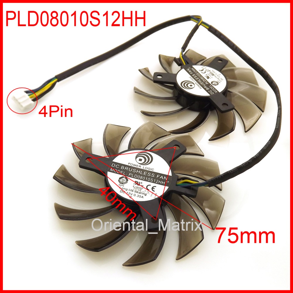 Air Cooler Cpu - 2 Giá cái/lốc PLD08010S12HH 75mm 12V