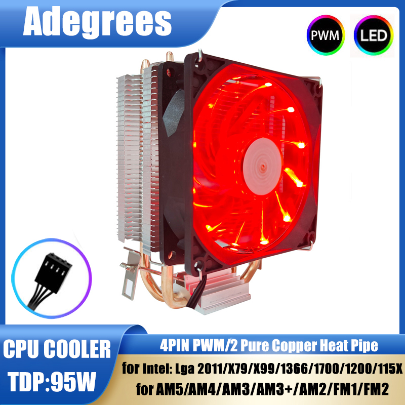 2 Heat-pipes CPU Cooler Tower  - đánh giá và giá Air Cooler Cpu