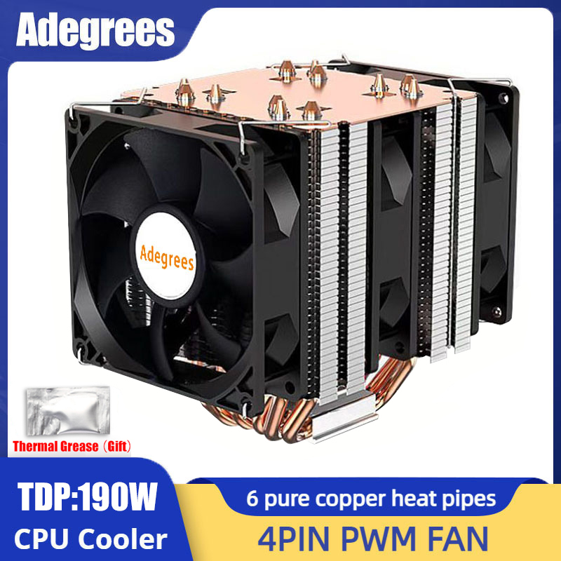 6 Heat Pipe CPU Cooler 4Pin PW - đánh giá và giá Air Cooler Cpu
