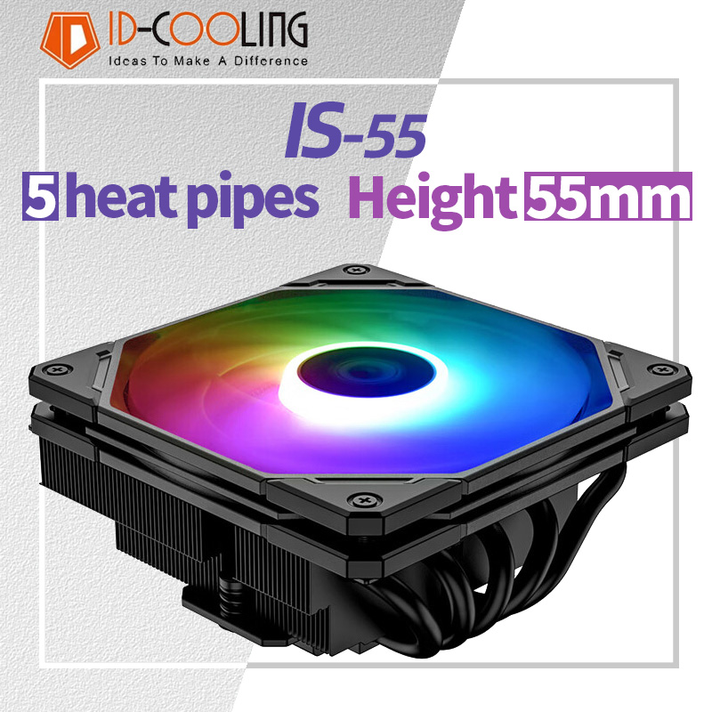 ID-COOLING IS-55 5Heatpipe CPU - đánh giá và giá Air Cooler Cpu